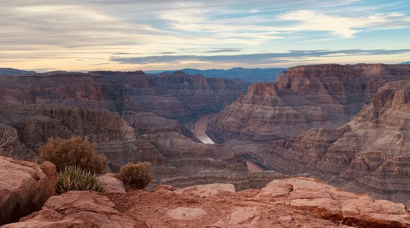 The Grand Canyon under a clear sky